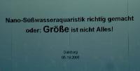 Nano - sötvattensakvaristik. Storleken är inte allt! Barbara Klingbeil