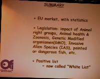 Seminarier. Gerald Bassleer. EU legislation: potential restricted trade risks and the implications o