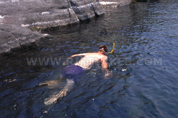 Snorkling vid Thumbi West Island